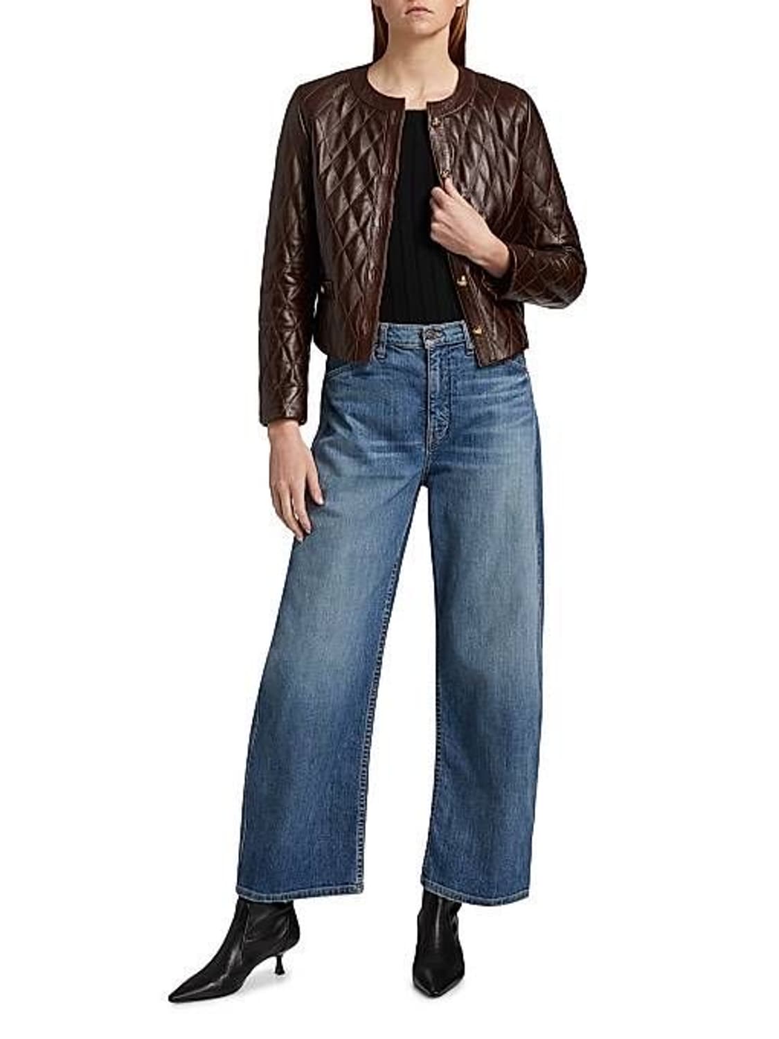 MINE 퀼팅 레더 자켓  상품이미지7