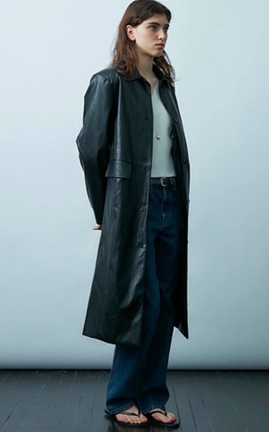 WMM 더블유엠엠 스튜디오 레더 롱자켓 새상품 상품이미지2