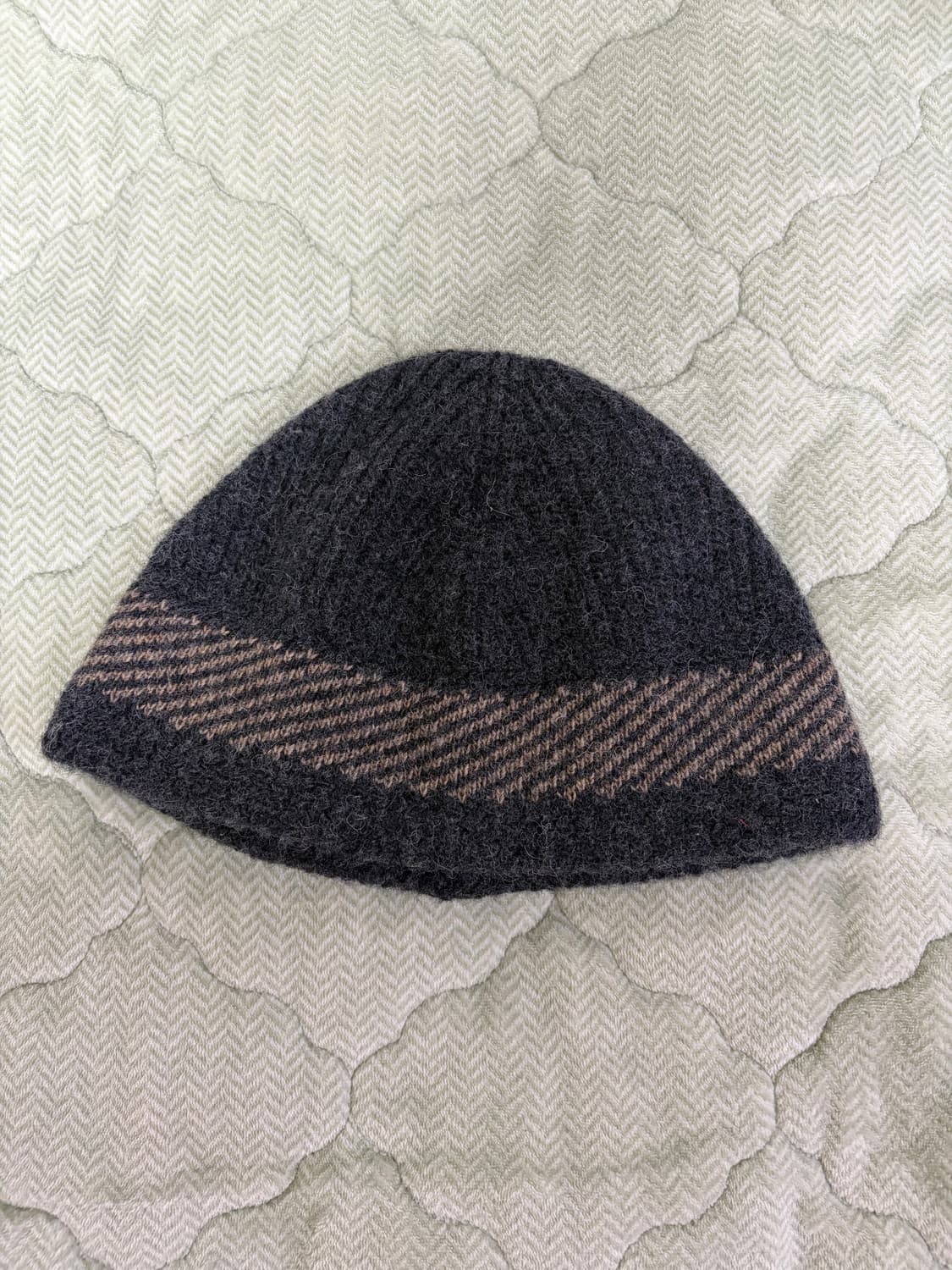 [F]25fw 카키스 니트햇 비니 차콜 상품이미지1