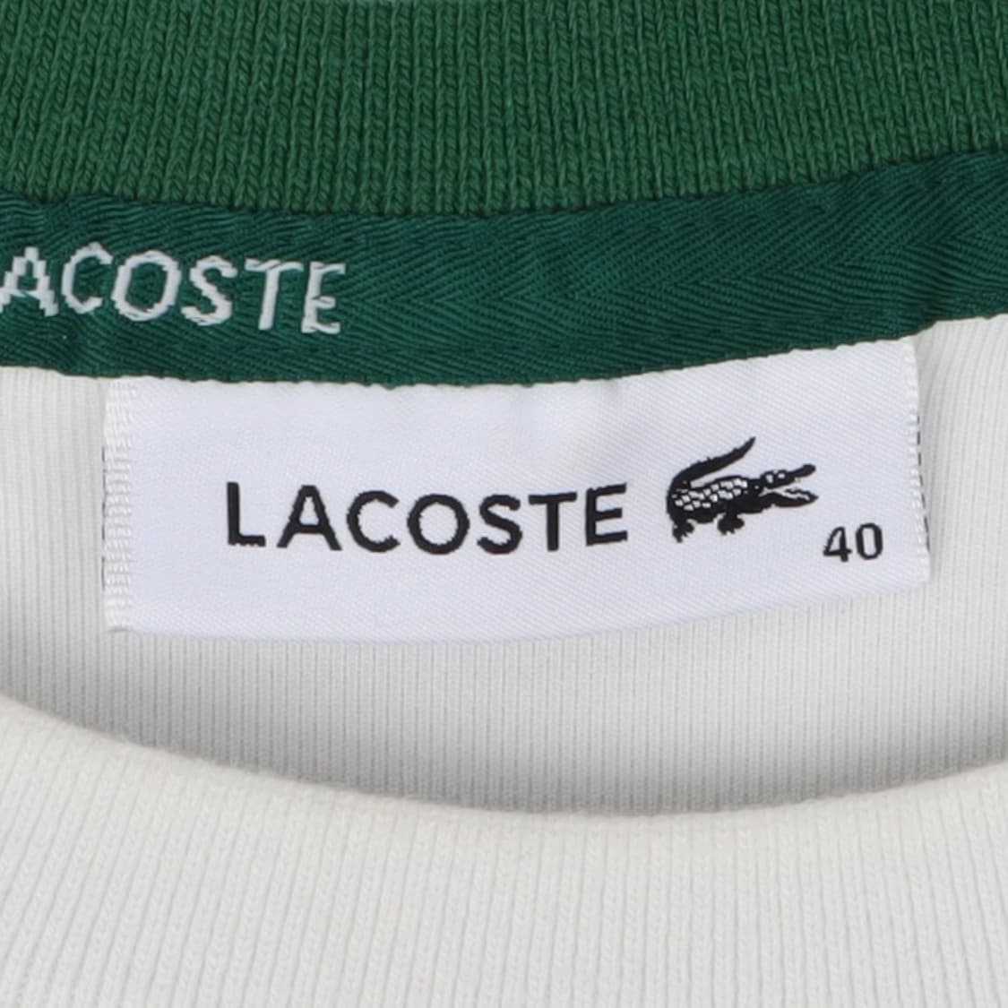 라코스테 화이트 크루넥 스웻셔츠 상품이미지8