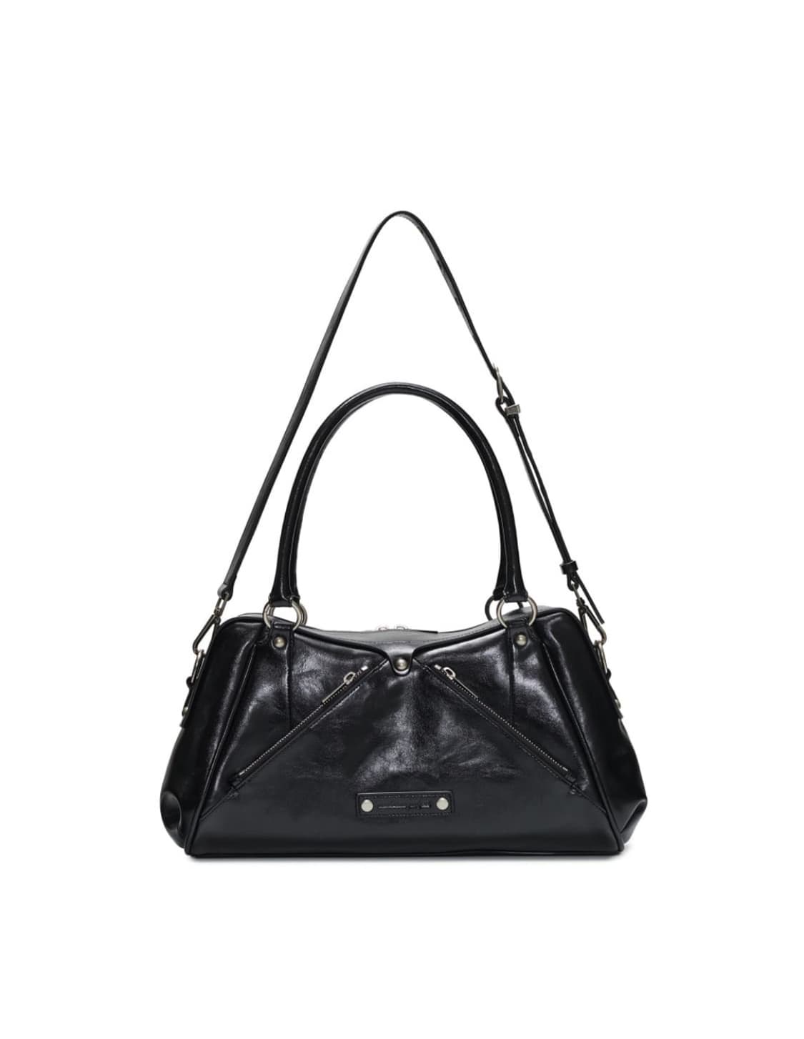 (새상품)FAUX LEATHER M.O.S BAG, BLACK 상품이미지5