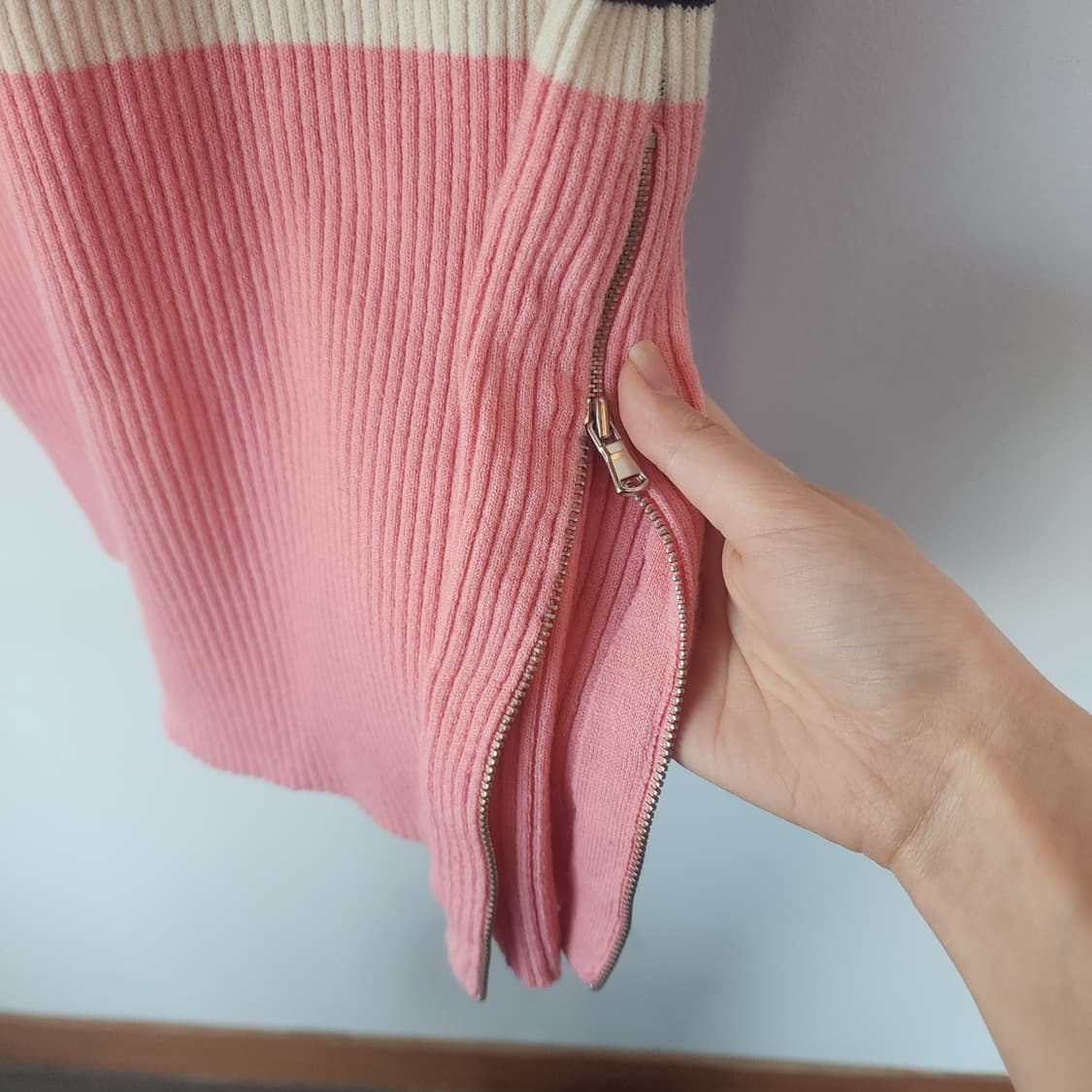 SJYP 골지 스트라이프 롱 스커트 상품이미지4