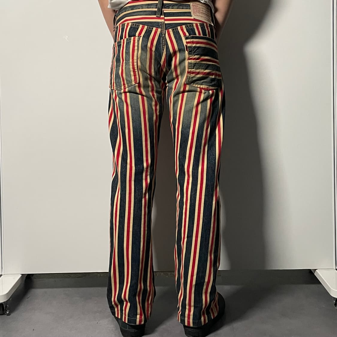 에드윈 505ss4 멀티 스트라이프 부츠컷 데님팬츠 (onp.03)   상품이미지3