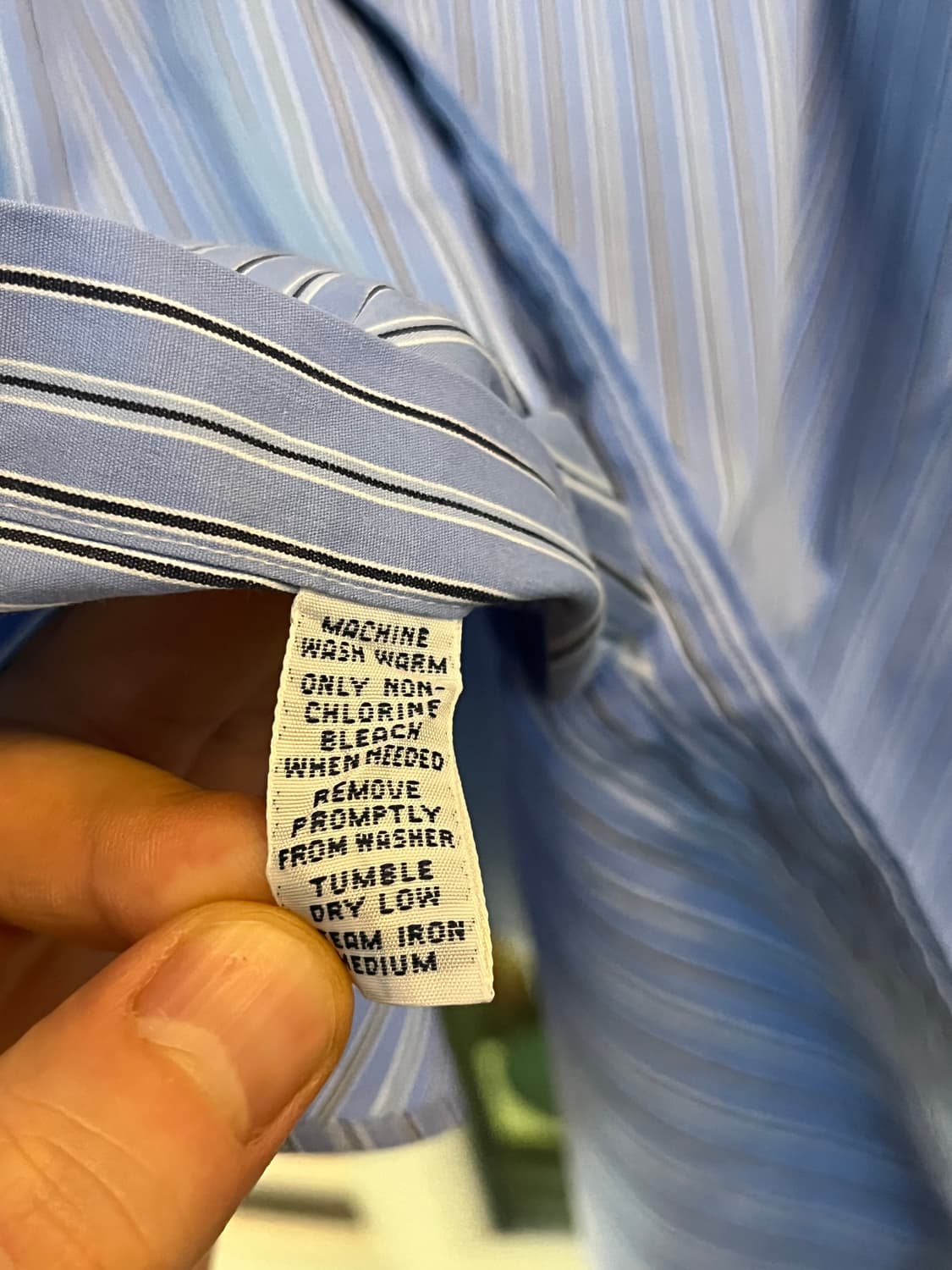 Polo by Ralph Lauren 블루 스트라이프 셔츠 L 상품이미지5