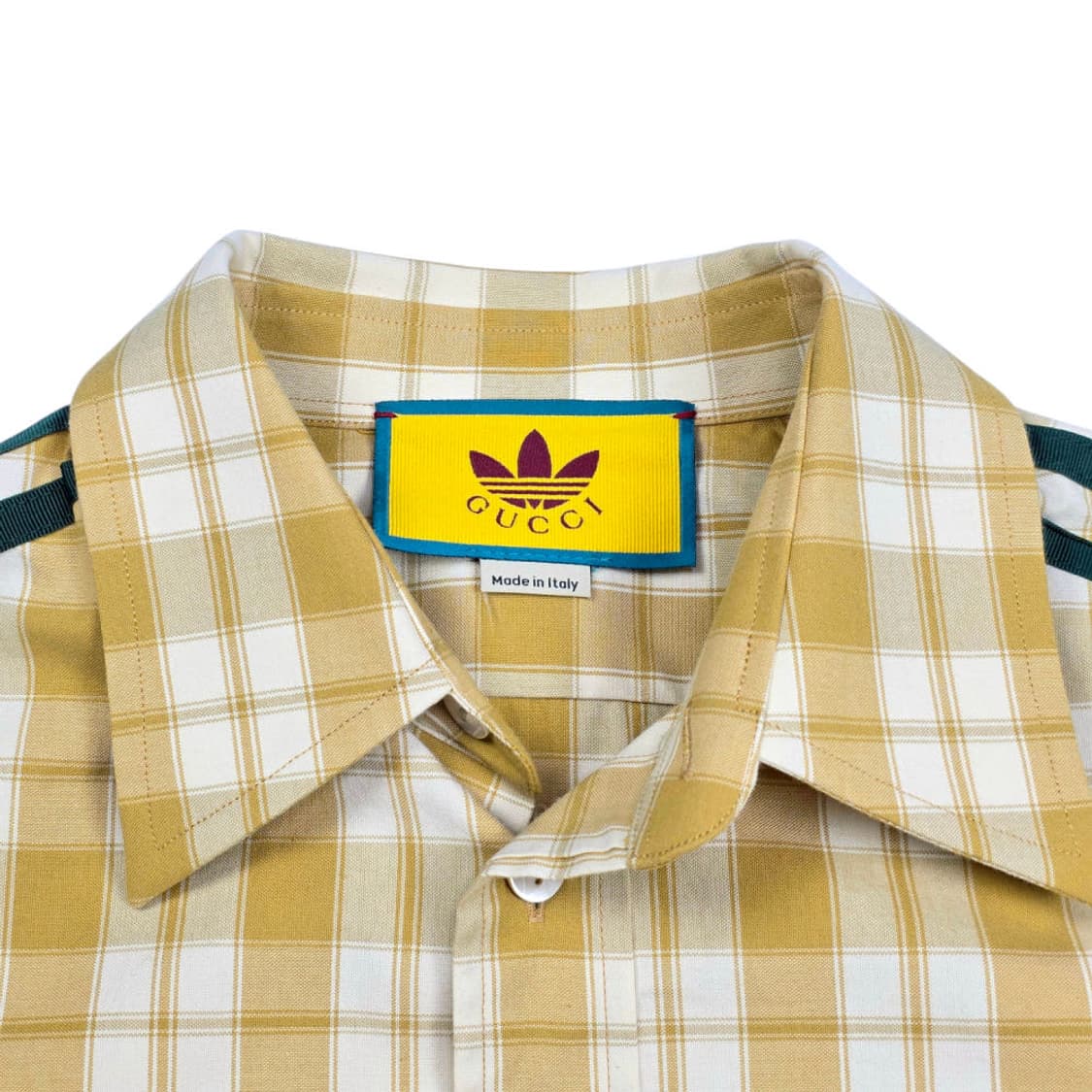 구찌 x 아디다스 콜라보 트레포일 체크셔츠 16 상품이미지5