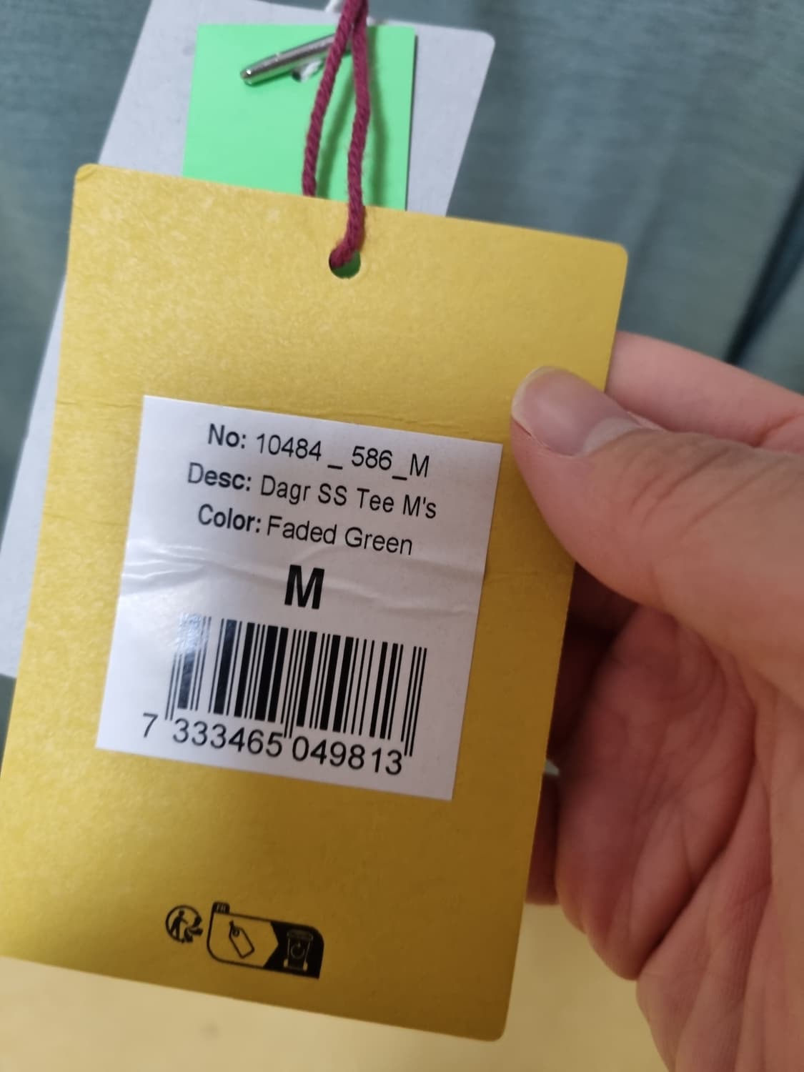 클라터뮤젠 도게르 반팔 티셔츠 그린 M사이즈 새상품 상품이미지2