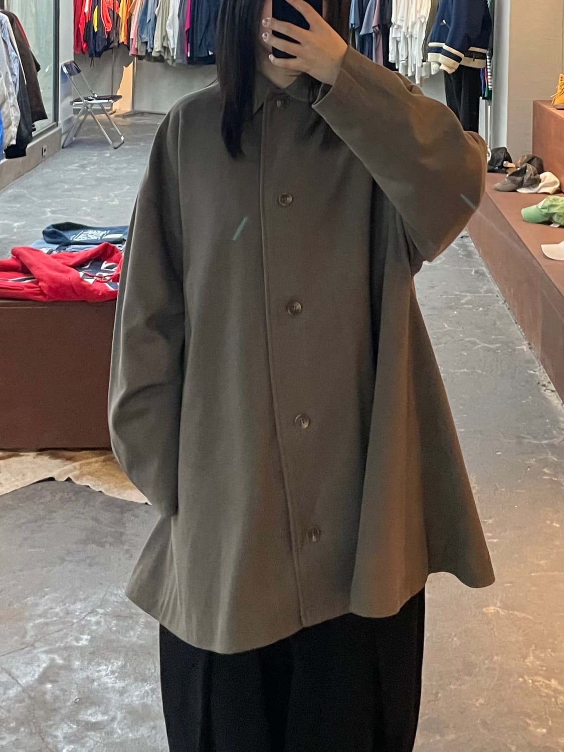 프릭스스토어 폴리 스테인 칼라 코트 H2251 상품이미지1