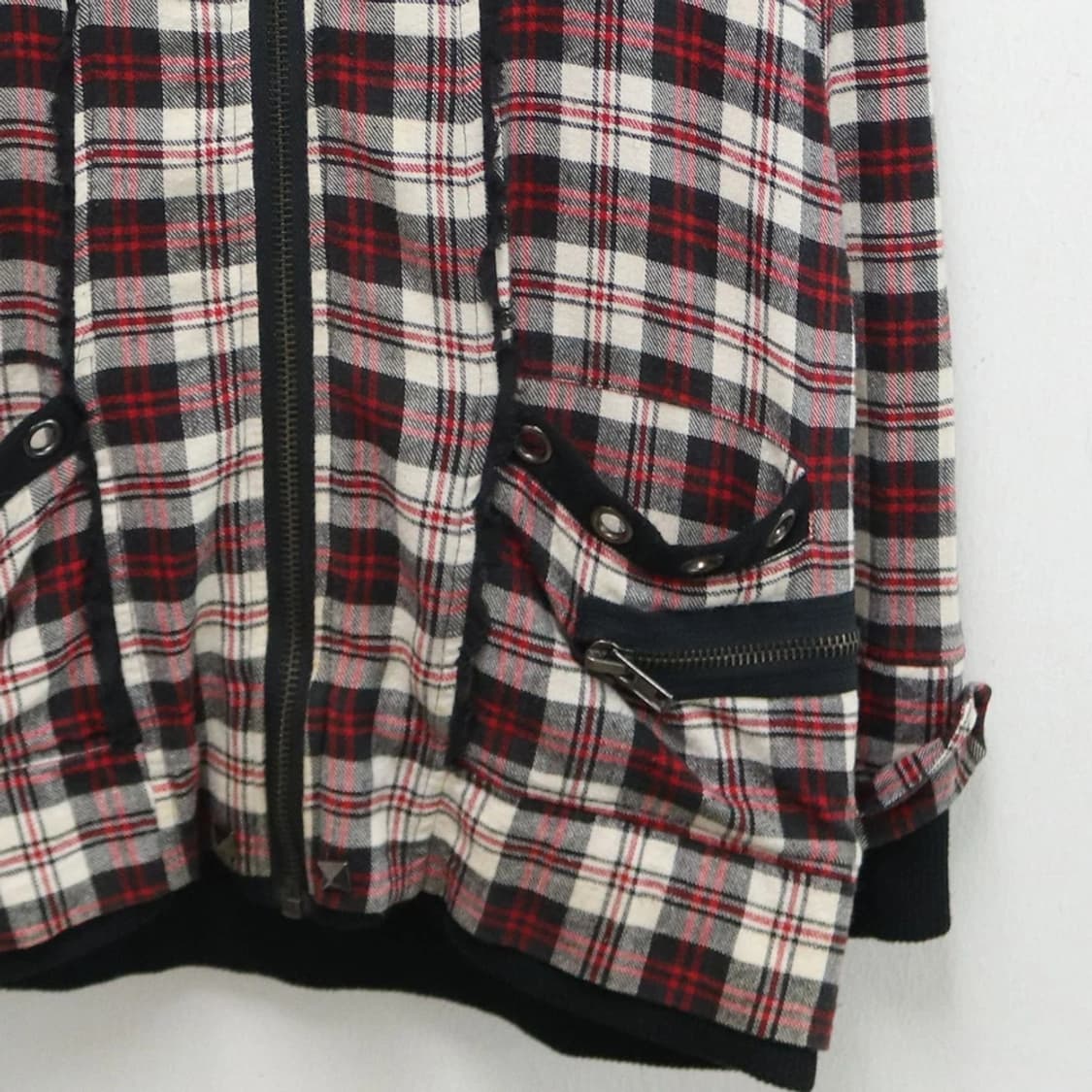 섹스팟리벤지 체크 펑크 후드 집업  60882 상품이미지4