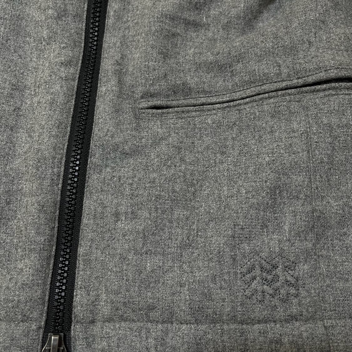 코오롱 스포츠 누빔 가죽 패치 모직 자켓 M/95  상품이미지4