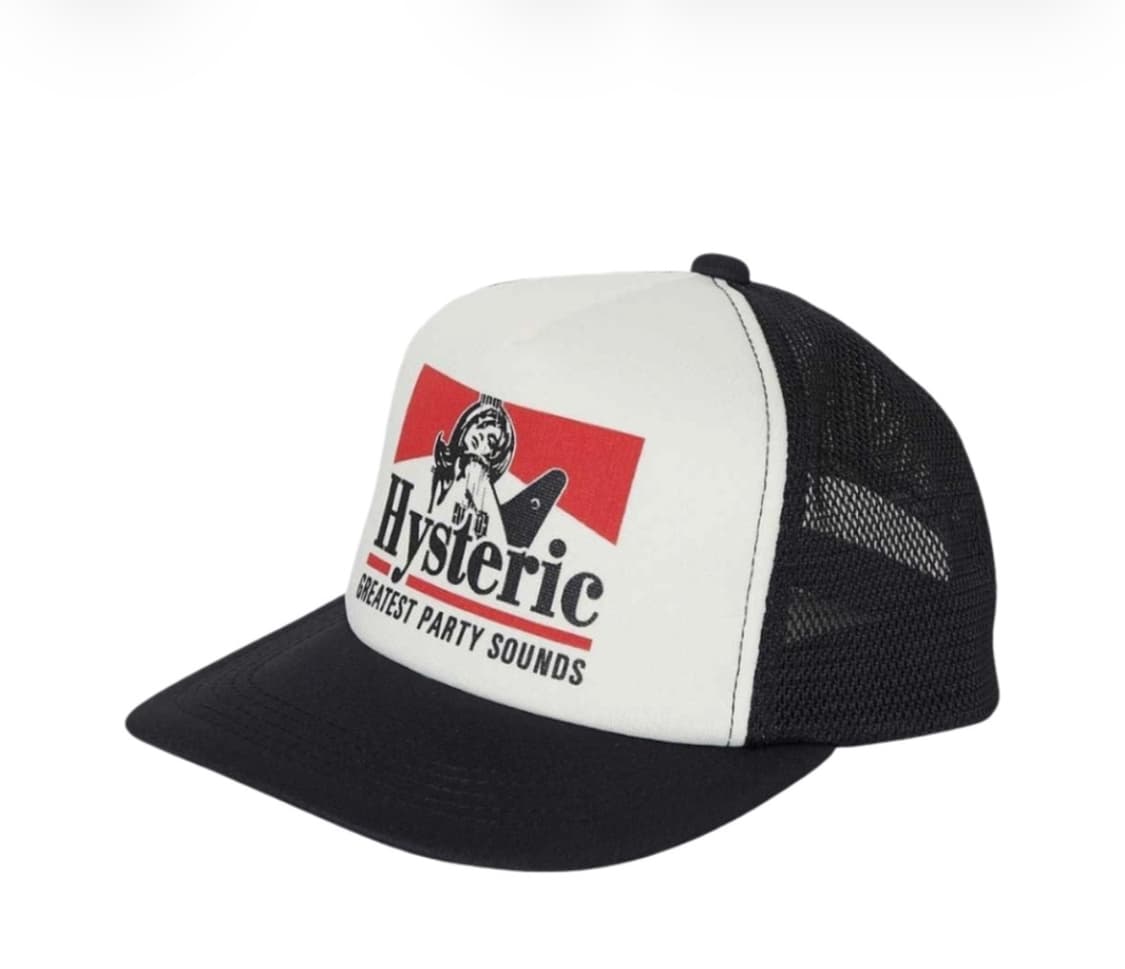 히스테릭 글래머 기타 걸 매쉬 캡 블랙 상품이미지1