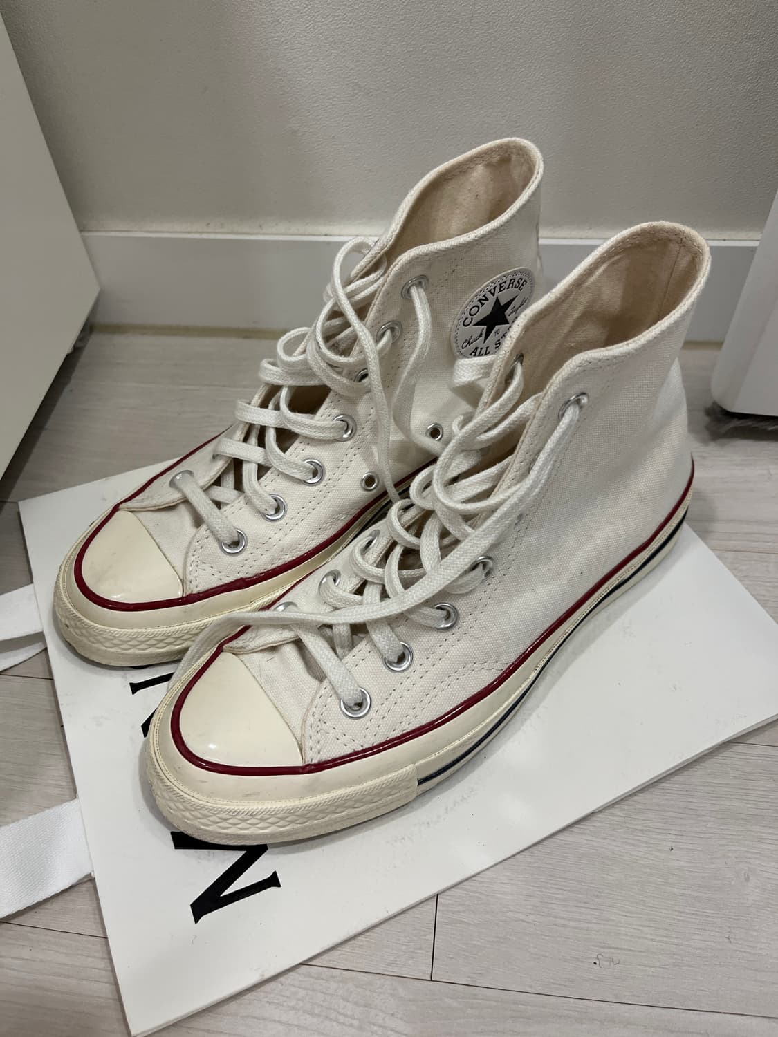 (235) 컨버스 척테일러 올스타 1970s 하이 화이트 상품이미지1