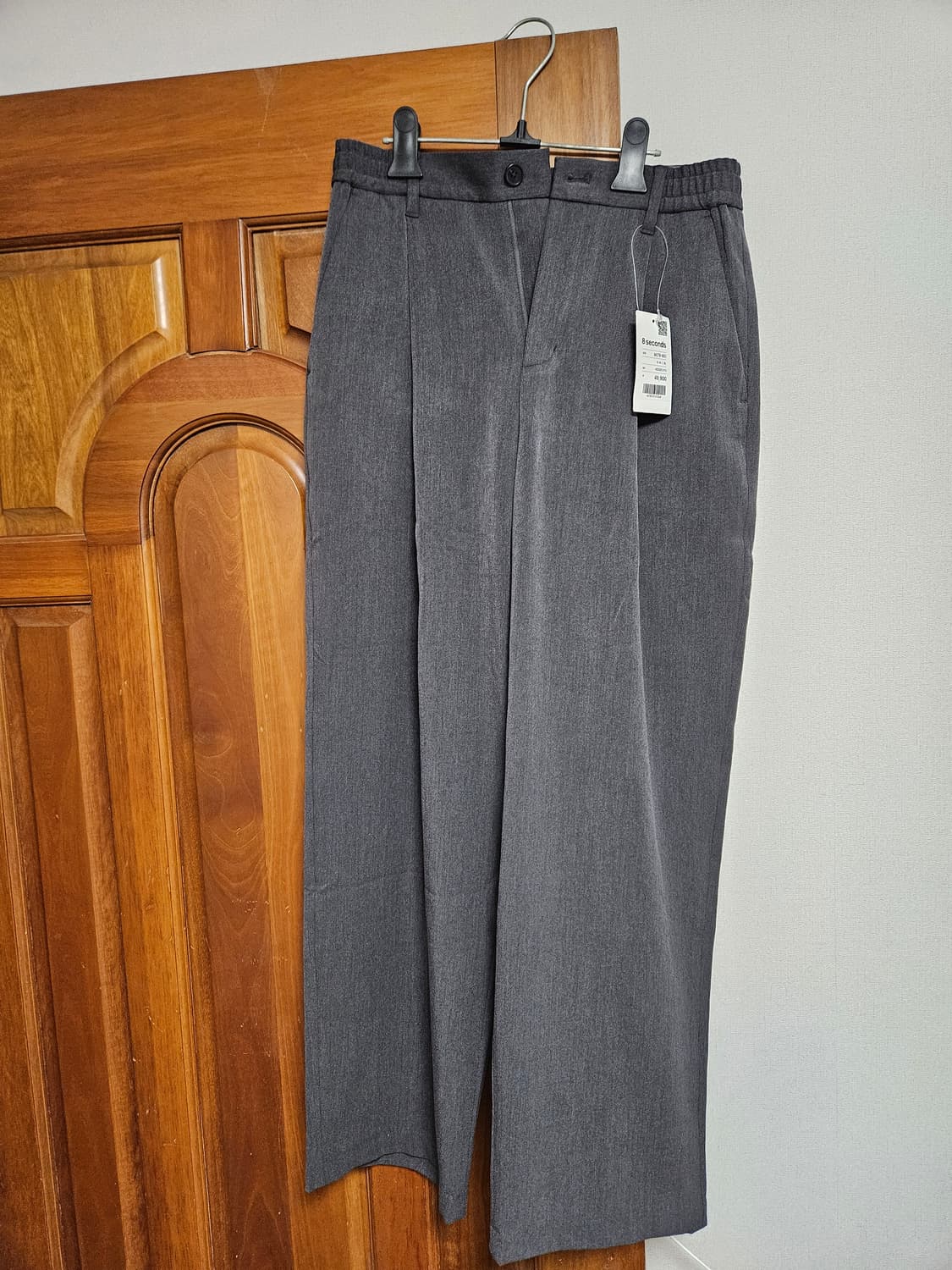 [새상품] 에잇세컨즈 와이드 원턱 그레이 슬랙스 30 31 상품이미지5