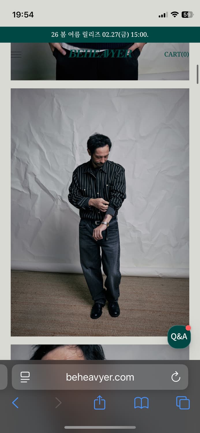 Beheavyer 비헤비어 officer bd shirts 상품이미지2