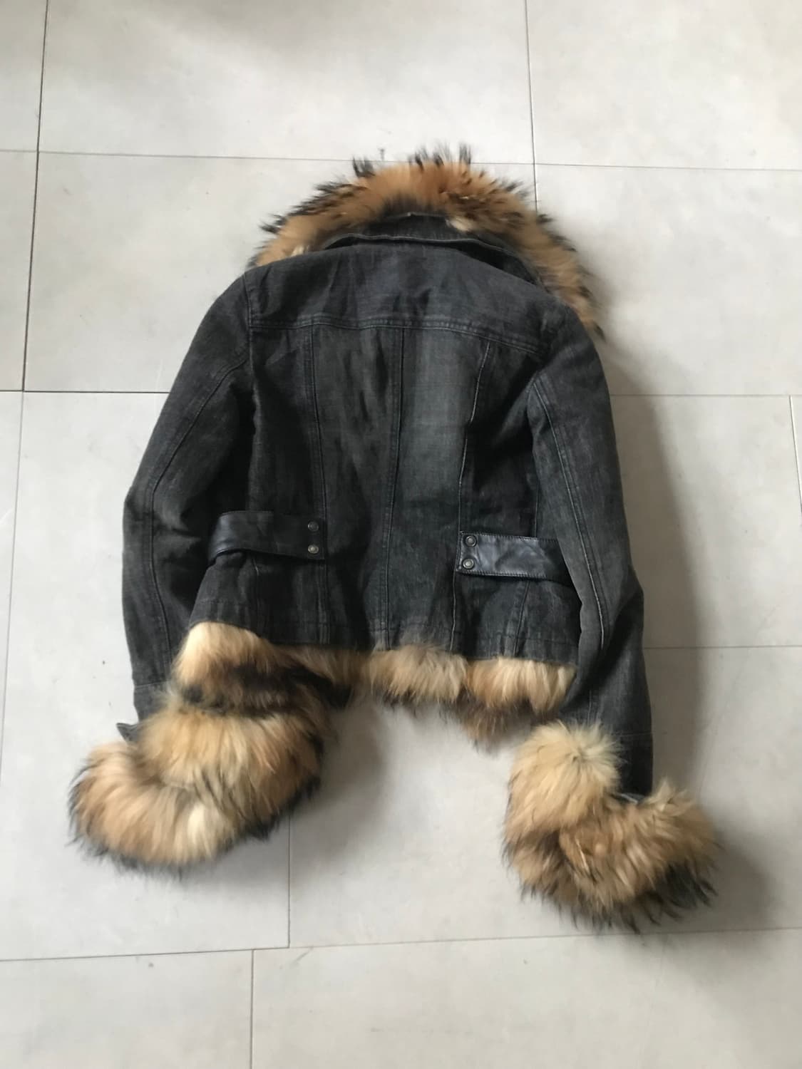 빈티지 데님 퍼자켓 상품이미지10