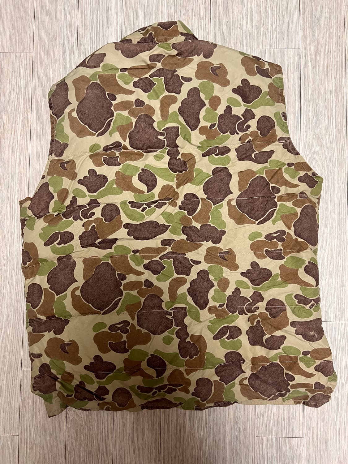 vtg 카모 리버시블 구스다운 베스트 상품이미지3