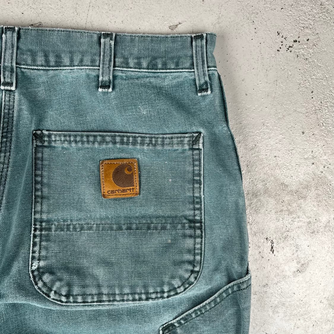 올드 칼하트 카펜터 팬츠 헌터그린 상품이미지6