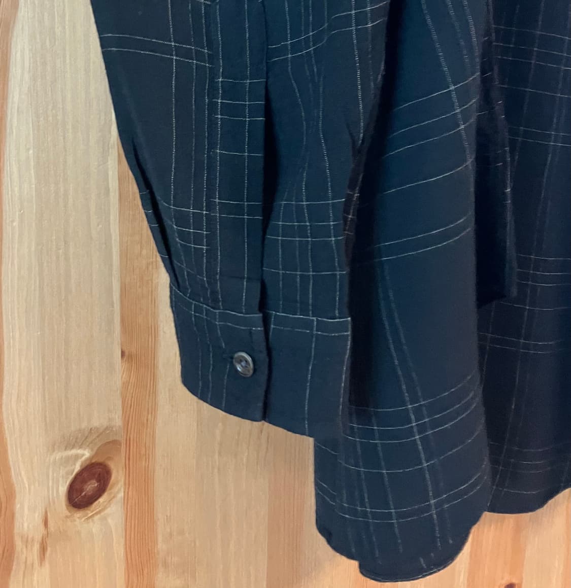 Rayon loose silhouette check shirt 상품이미지6