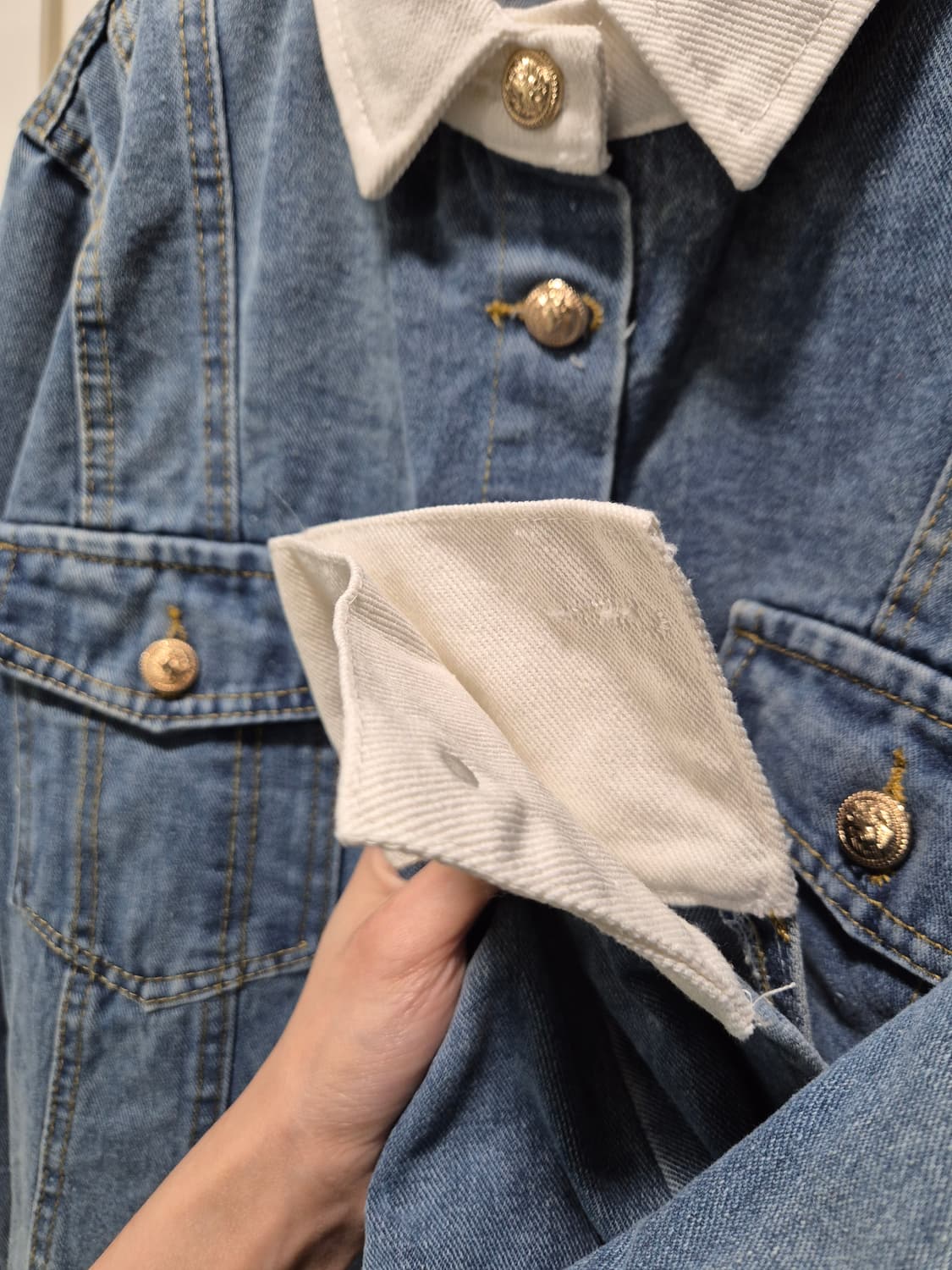 데님 크롭 자켓 상품이미지5