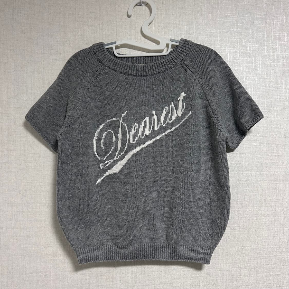 메이비베이비 디어리스트 Terrace 반팔 니트 그레이 상품이미지7