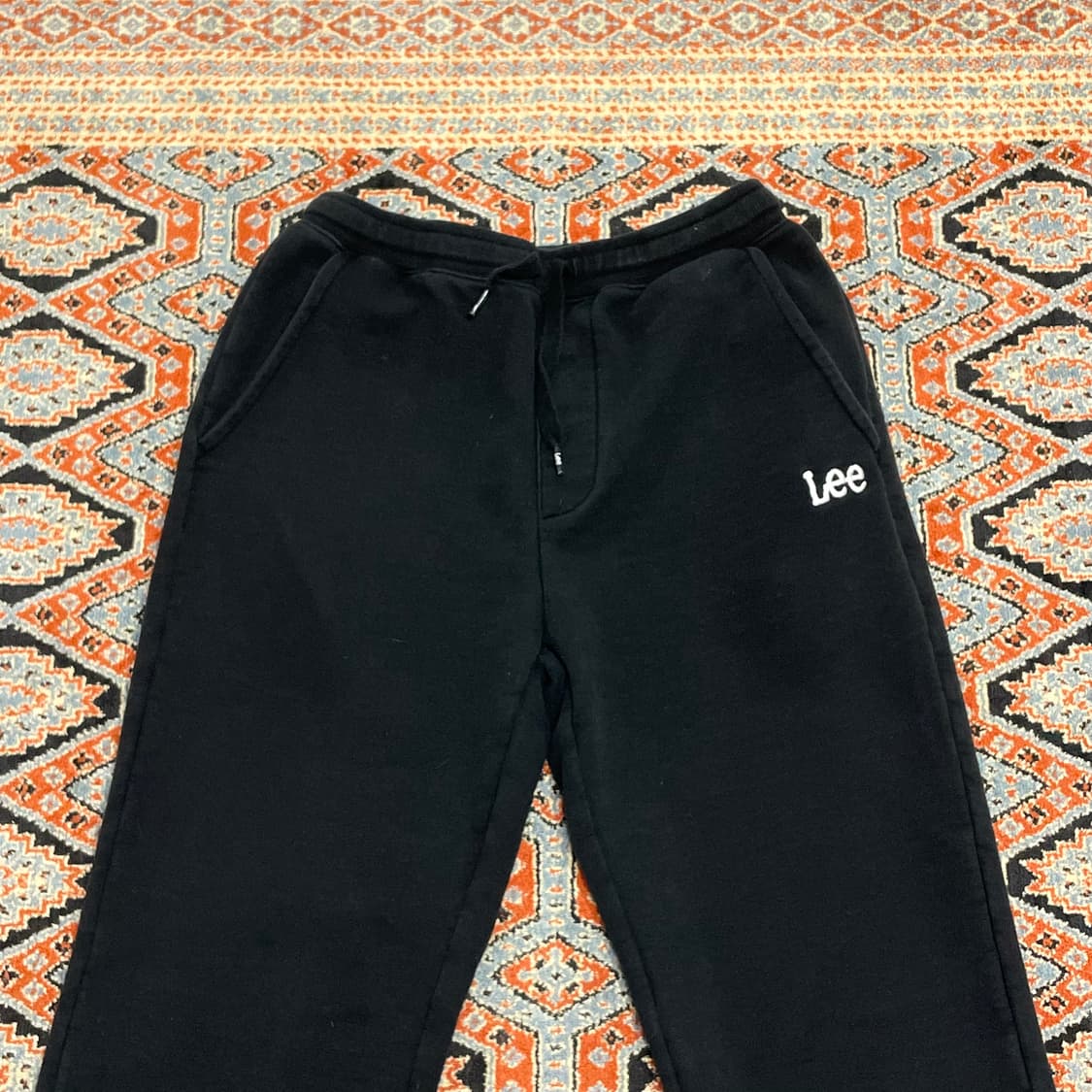 리 스펠로고 블랙 트레이닝 조거 팬츠 여성S 상품이미지2
