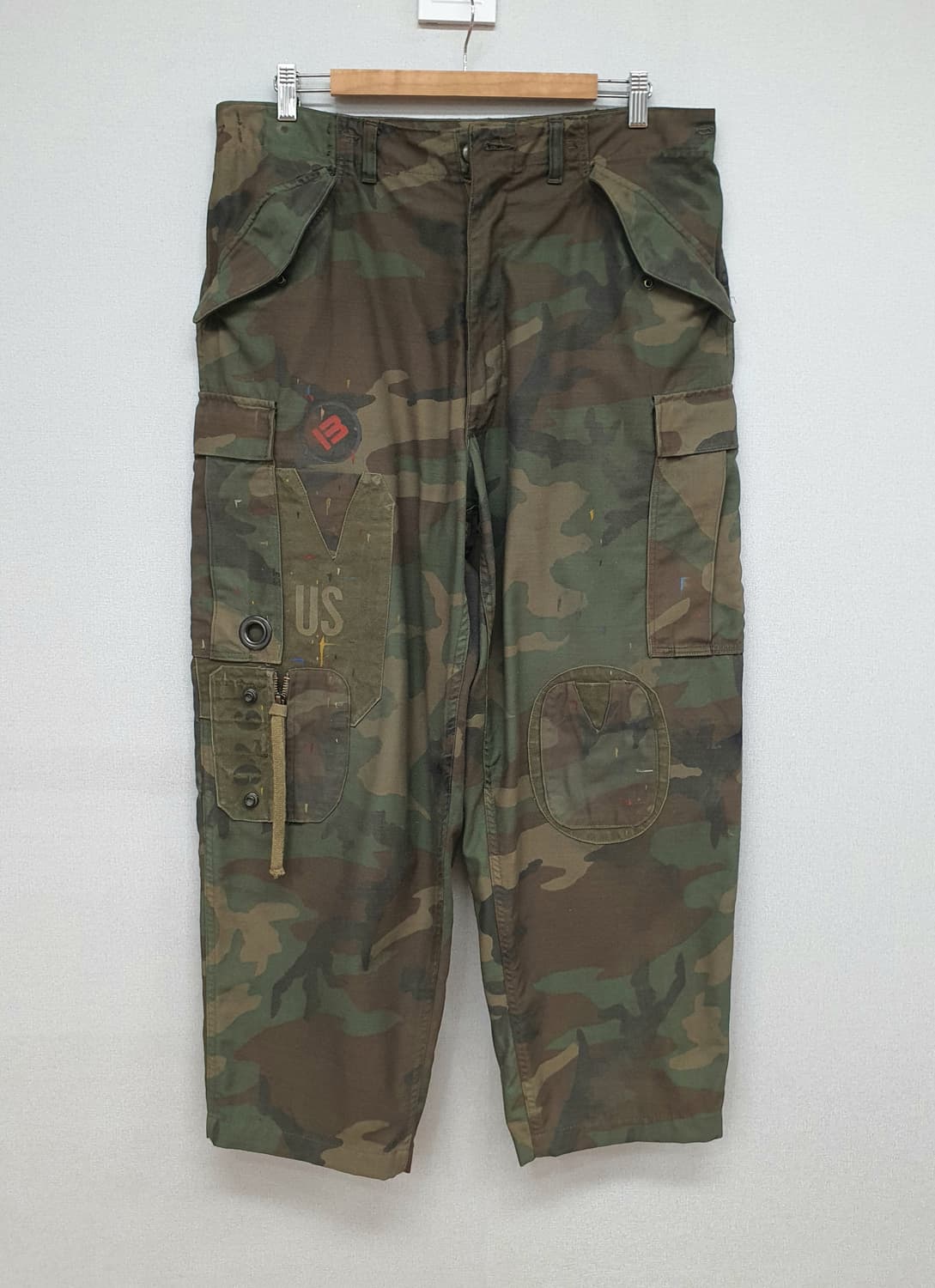미군 우드랜드 카모  m-65팬츠 빈티지 커스텀  상품이미지1