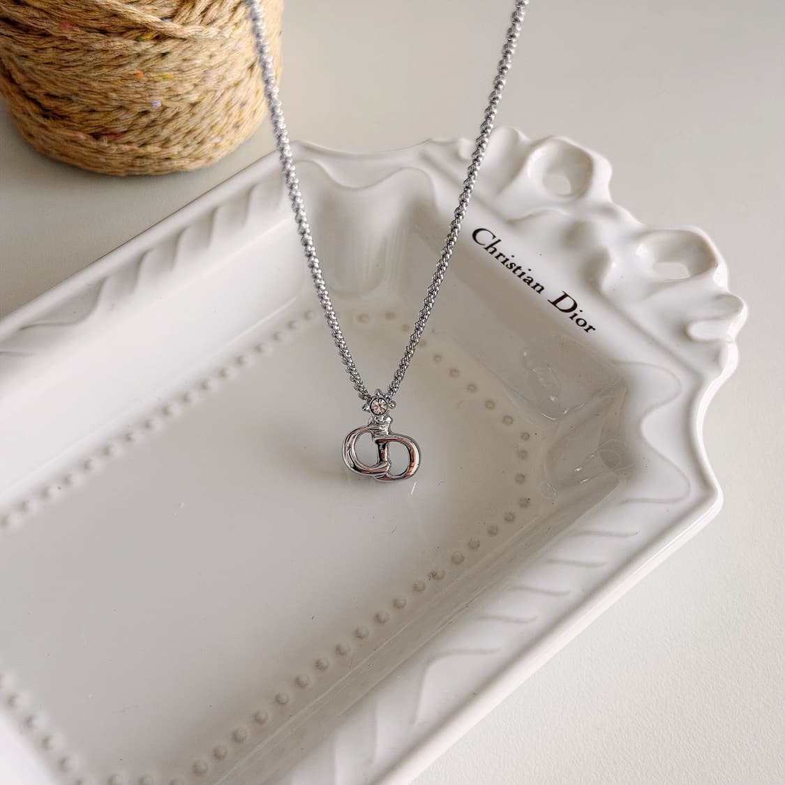 빈티지 디올 CD 큐빅 목걸이 상품이미지1