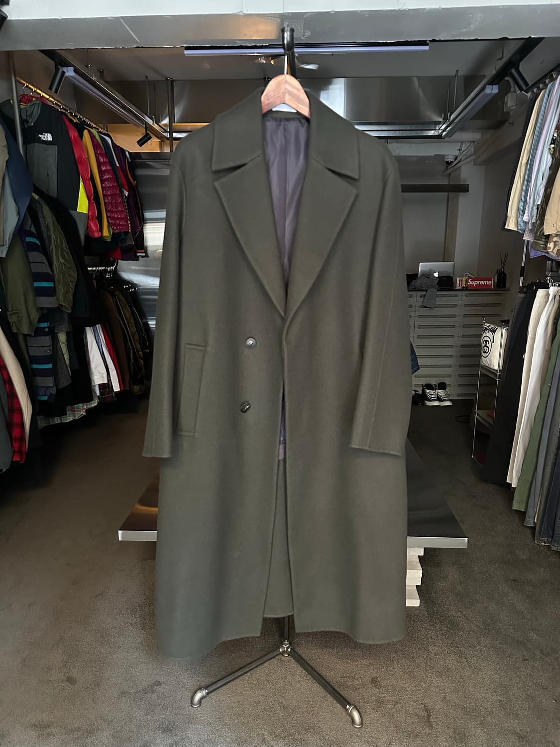 더에스 캐시미어 핸드메이드 코트 L 상품이미지1