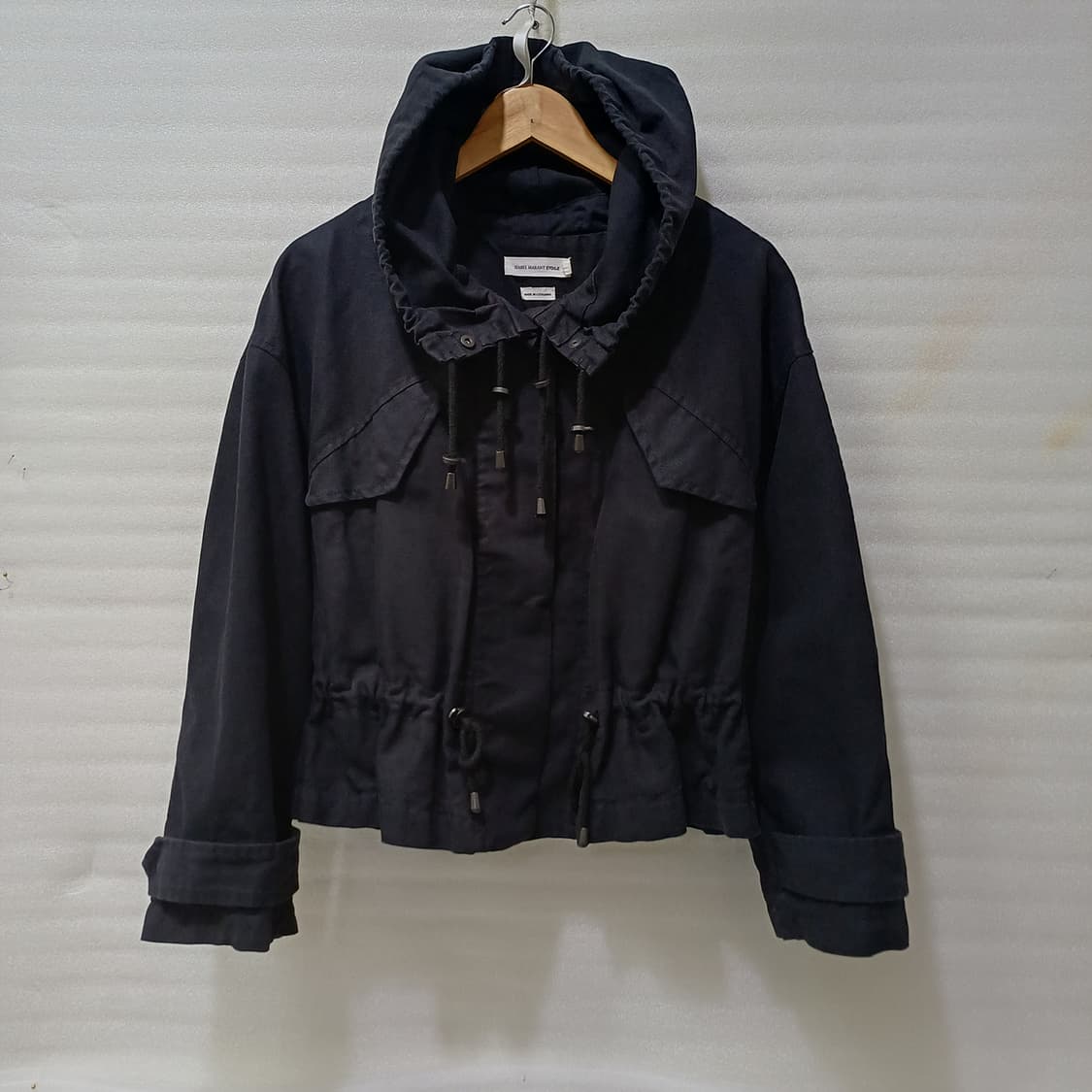 국내 이자벨마랑 린넨 봄 가을 후드 자켓 여성 S 큐티 블랙 사랑봉봉 상품이미지1