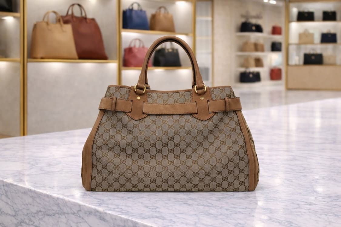 [A급] 구찌 스웨이드 벨트 토트백 판매합니다!!! 상품이미지2