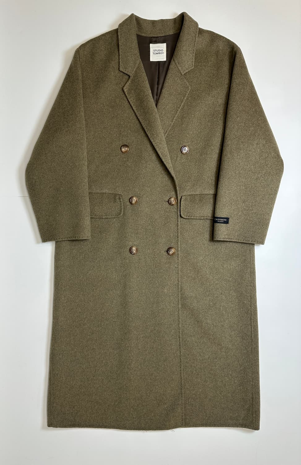 스튜디오톰보이 캐시미어울 더블 맥시 코트  상품이미지2