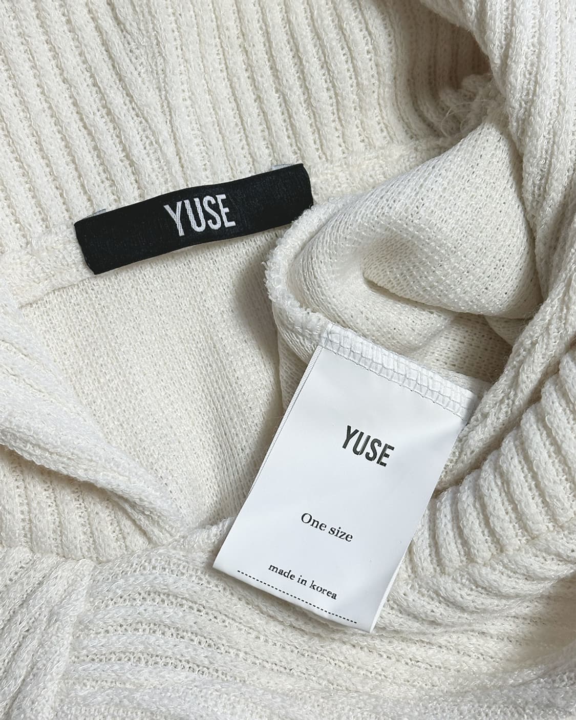 YUSE 유즈 후드 볼레로 니트 상품이미지3
