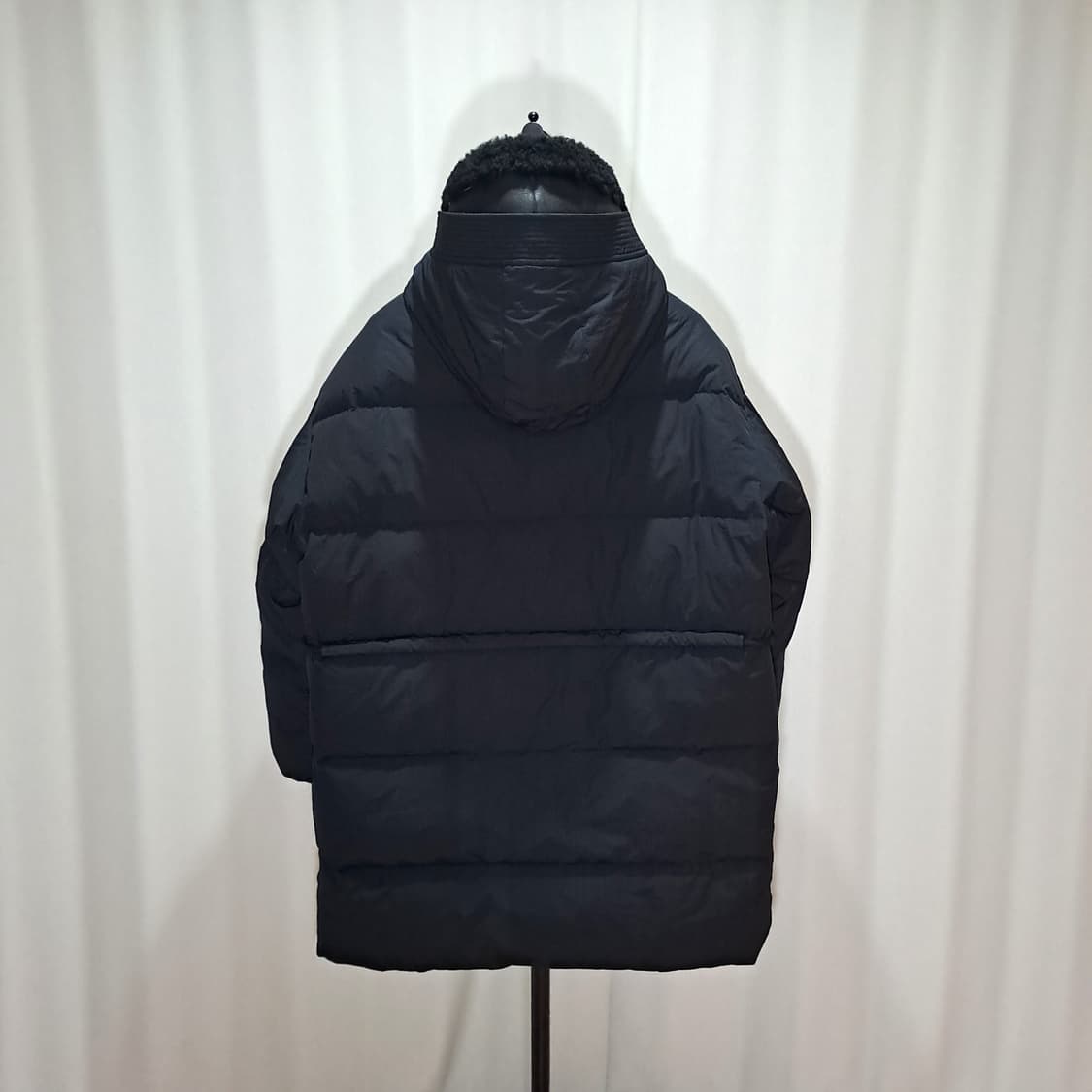 (택포) 커스텀멜로우 무스탕후드 배색 구스다운 B55 상품이미지5