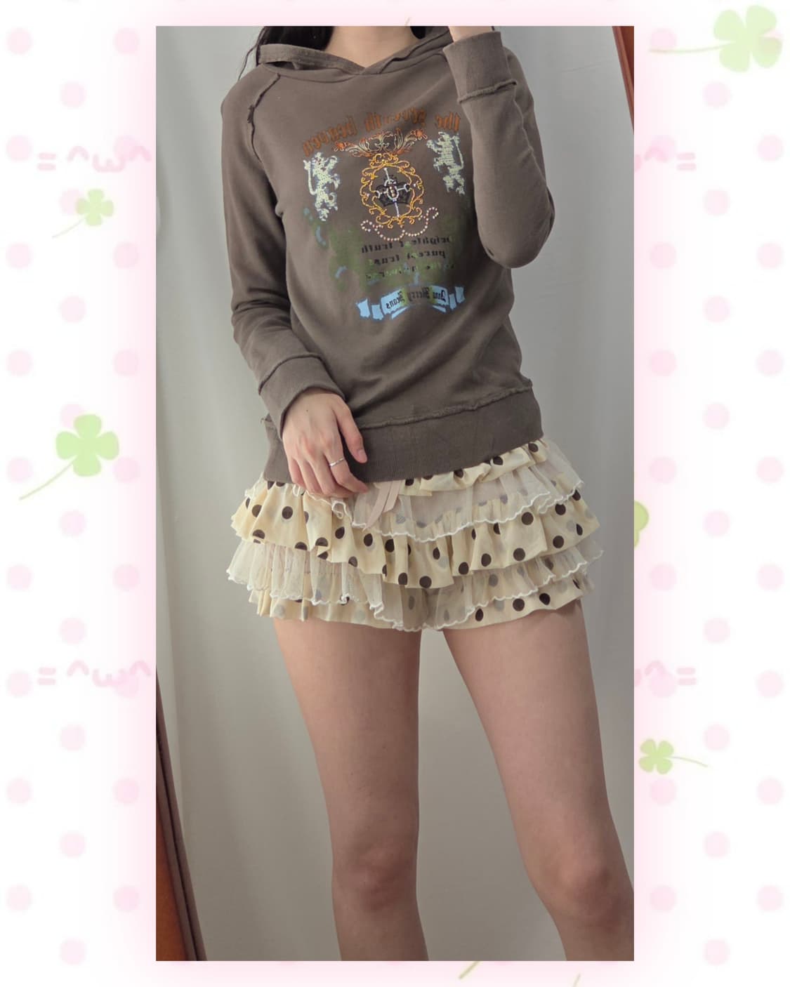 모카 y2k 후드티 상품이미지1