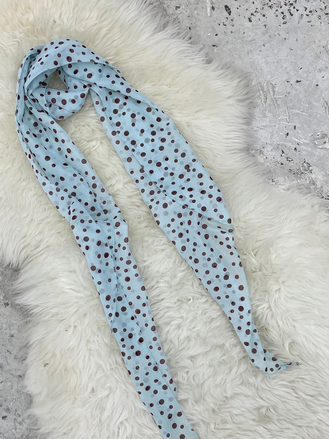 민트초토 도트 시어 머플러  상품이미지4