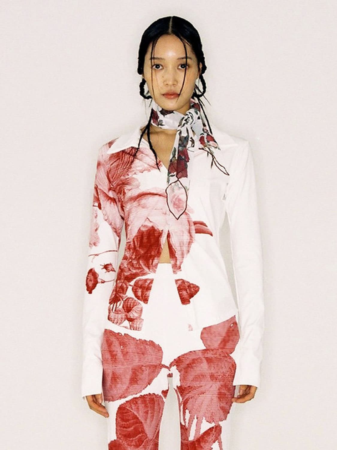 NACHE Half Tone Jersey Shirt [White] 상품이미지1