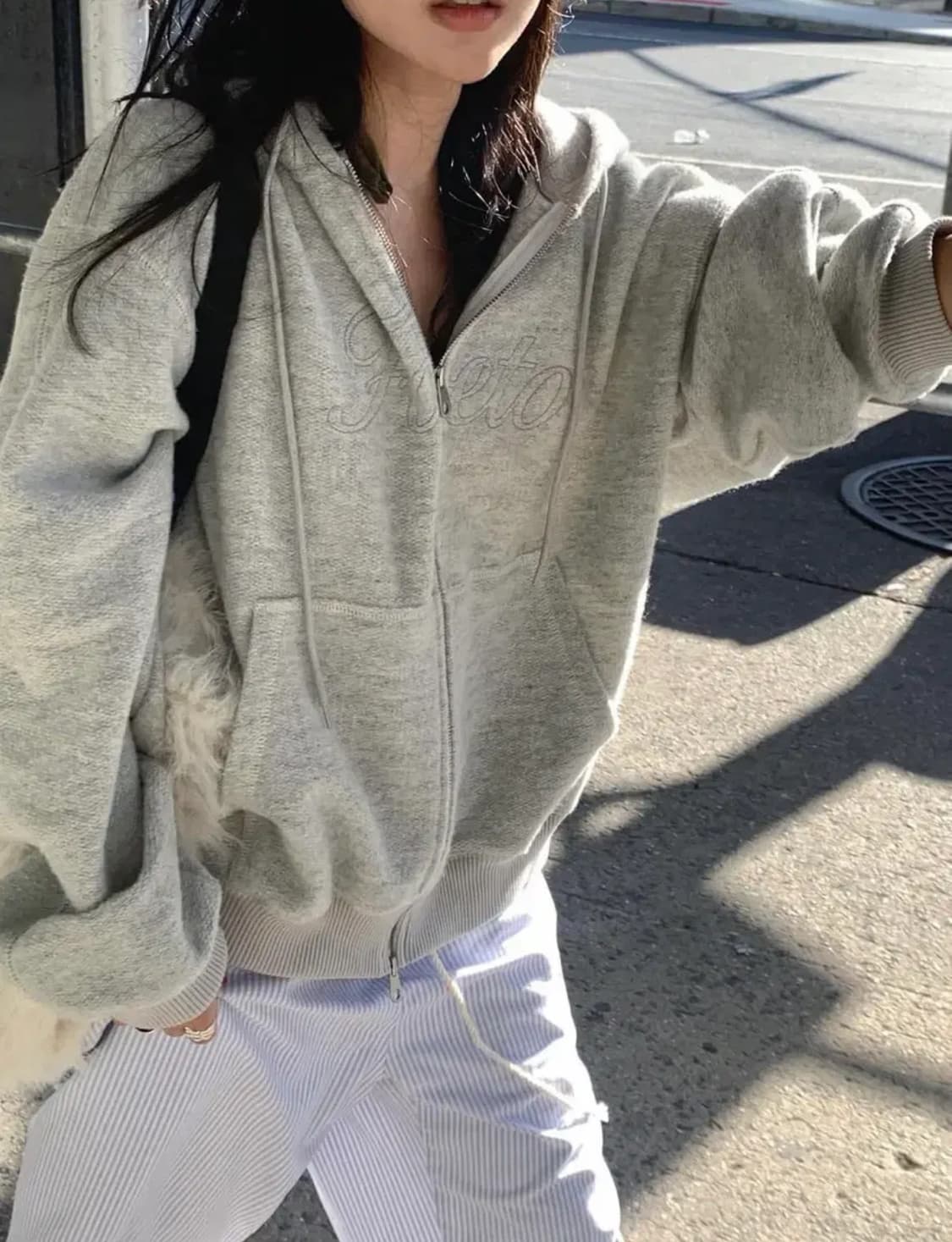 포에토 wintering wool hoodie zip-up 상품이미지1