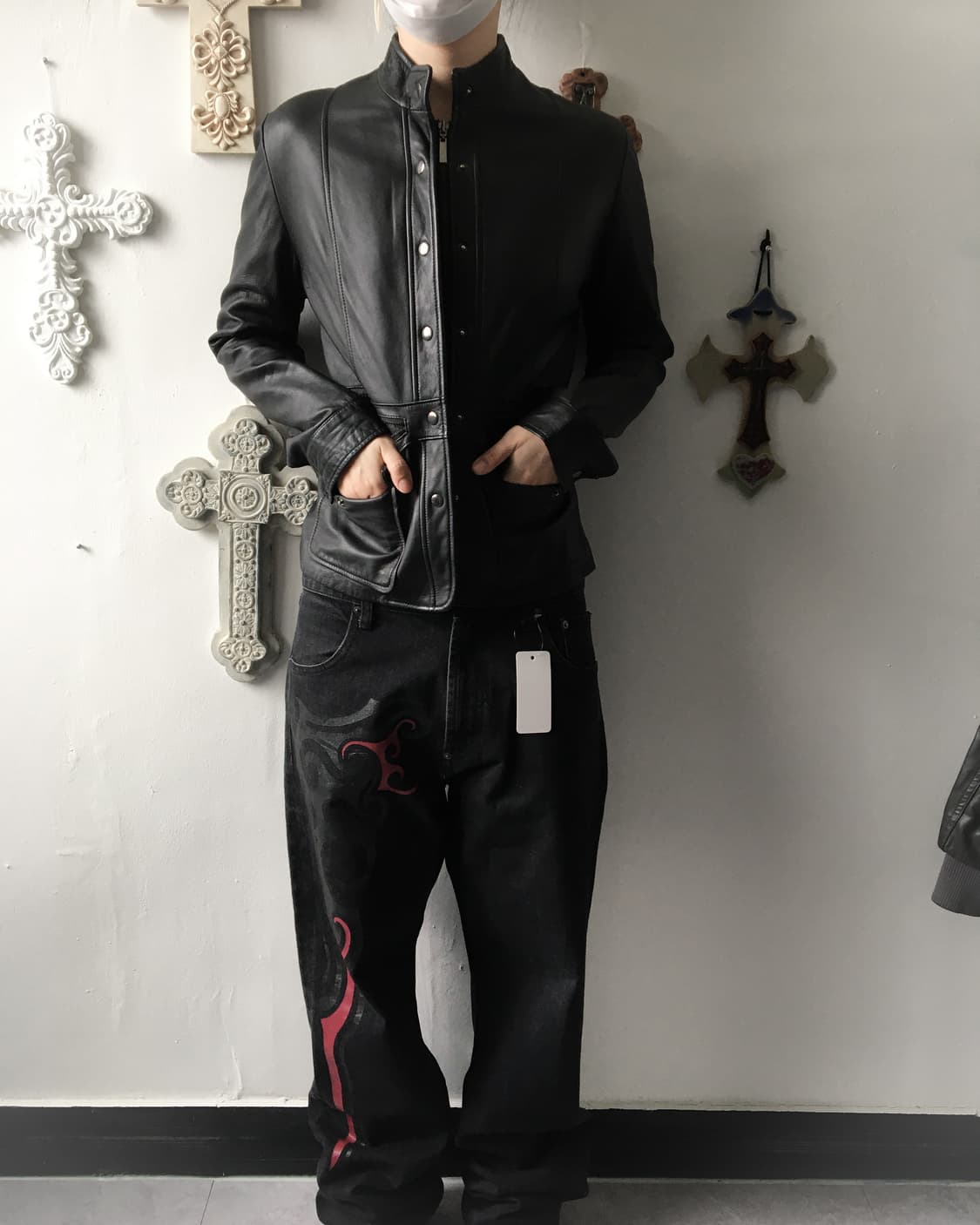 Slim fit lamb leather jacket 상품이미지6