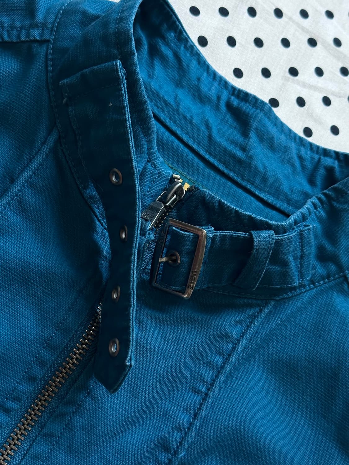 UGIZ 넥버클 블루 디테일 자켓 y2k 락펑크 상품이미지3