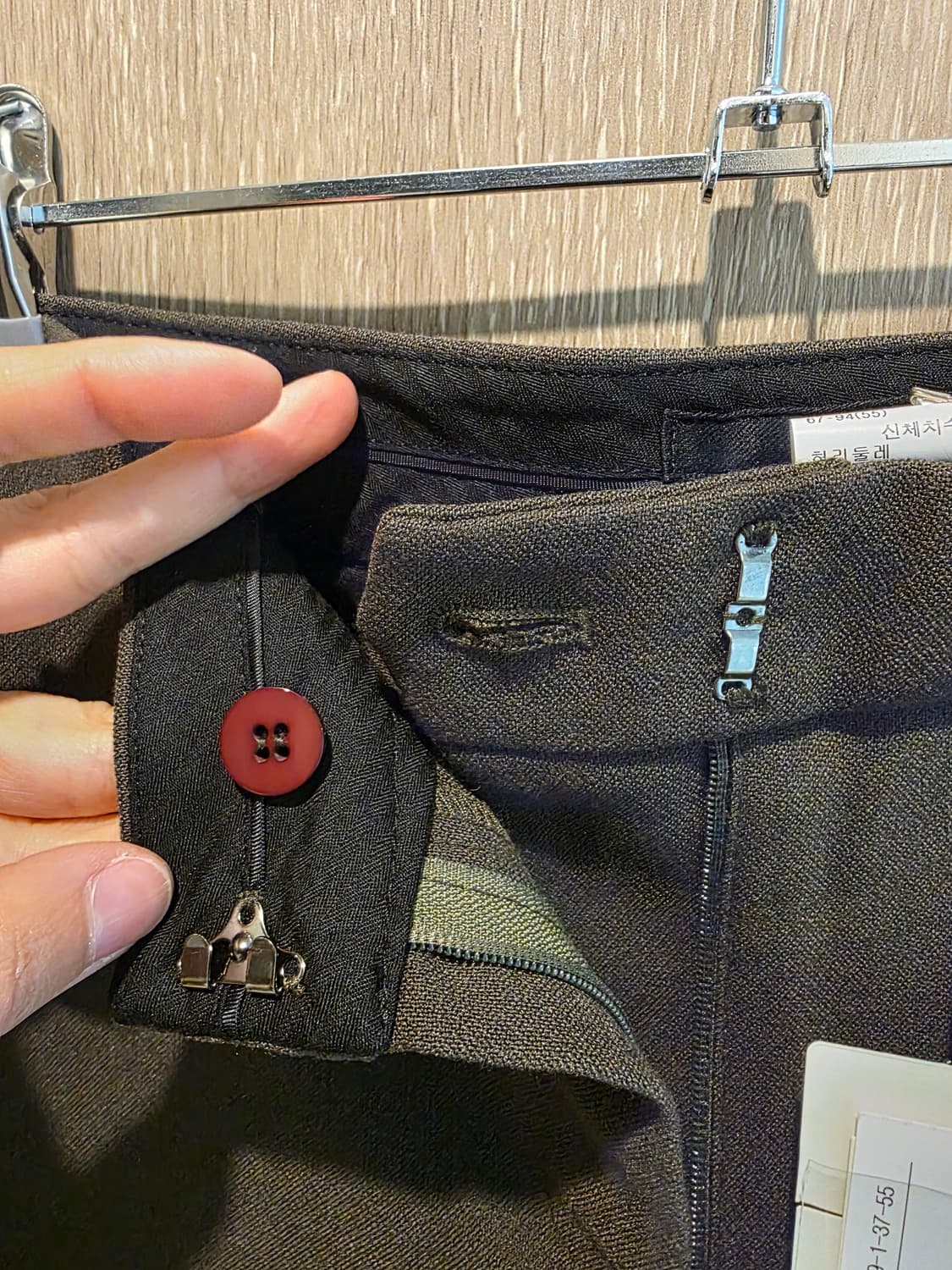 (179,000원 택 있음) g_cut 지컷 간절기 슬랙스 카키(55) 상품이미지4