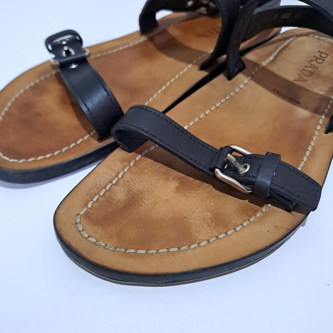 (택포) 프라다 레더 샌들 8.5 B793 상품이미지3