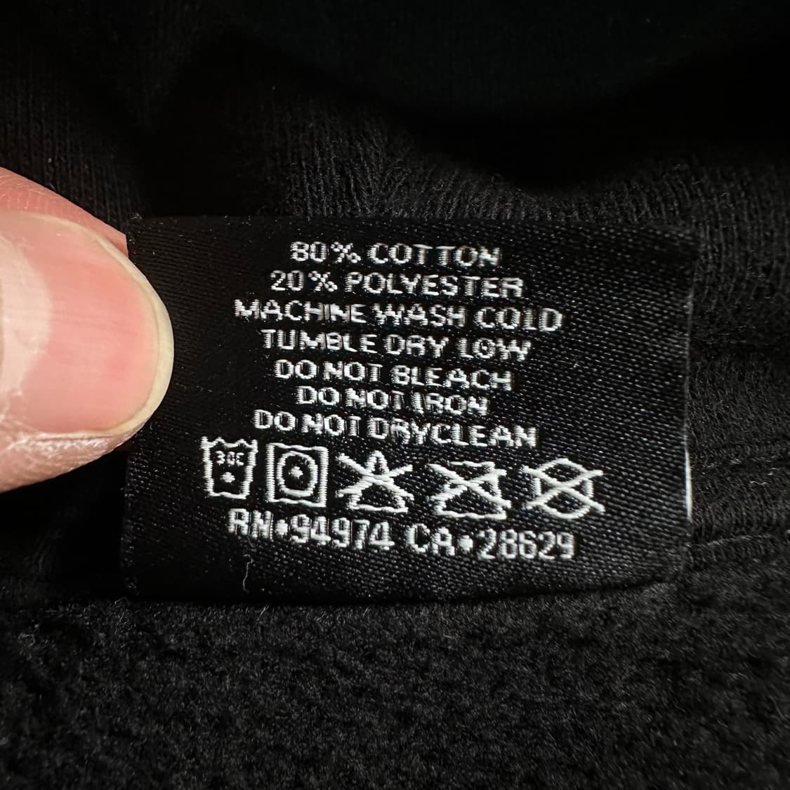 스투시 블랙 스탁로고 후드티  상품이미지8