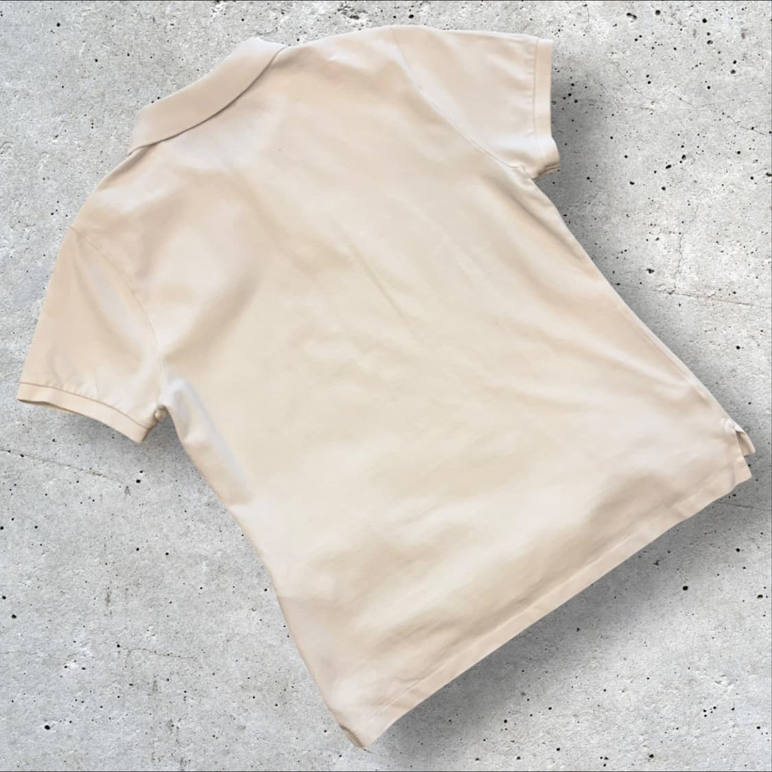 [L] 폴로 랄프로렌 스키니핏 화이트 반팔 카라티 패치 D354 상품이미지2