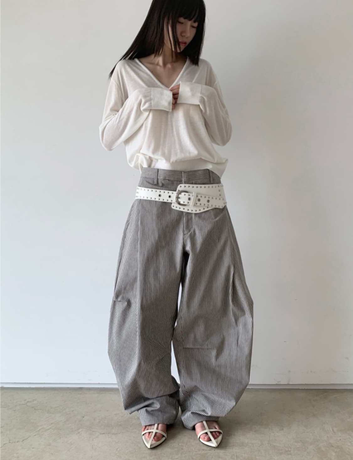 윤비누착용) 클라따 cladda puebco wide pants 상품이미지3