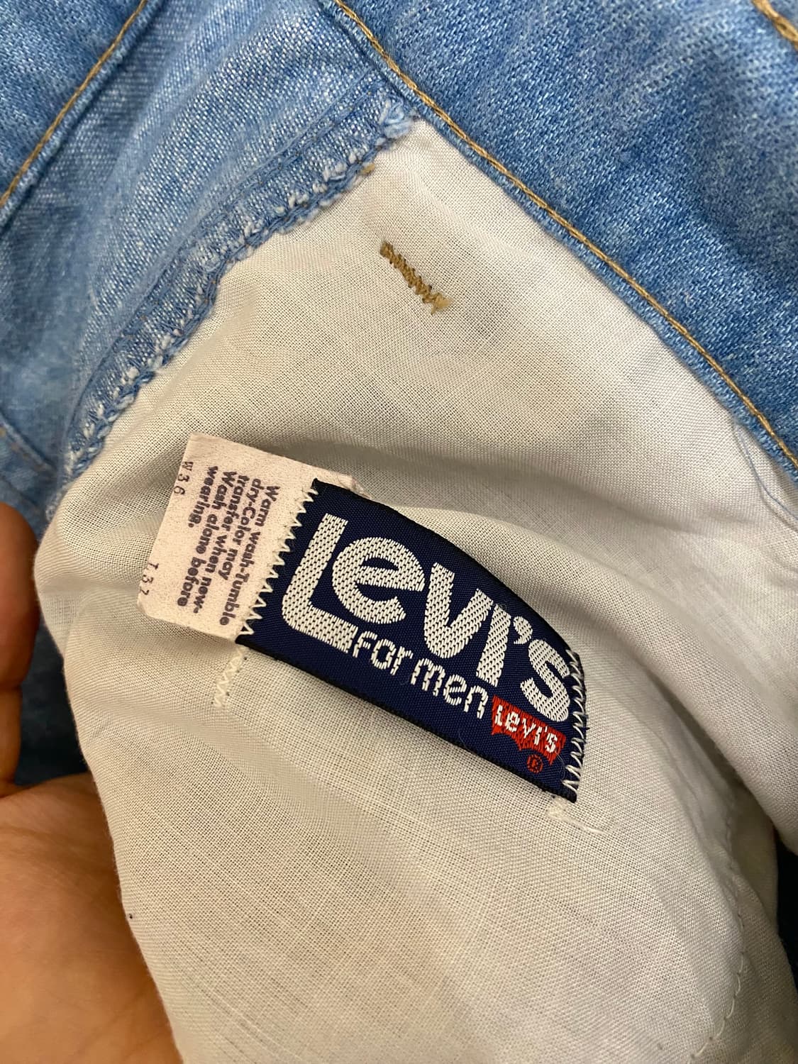 70's  LEVI'S bell bottom denim pants 벨보텀 상품이미지7