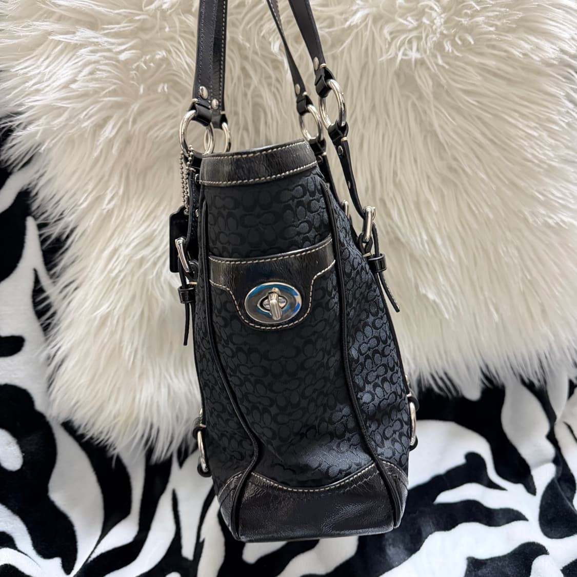 vintage coach signature tote bag 상품이미지3