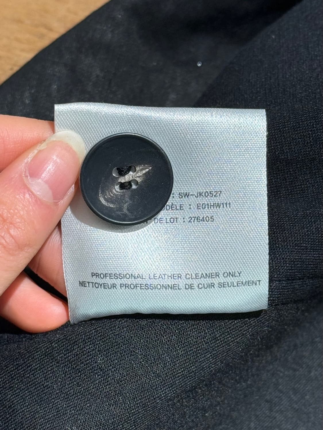 헬무트랭 블랙 램스킨 레더 롱 베스트 상품이미지9