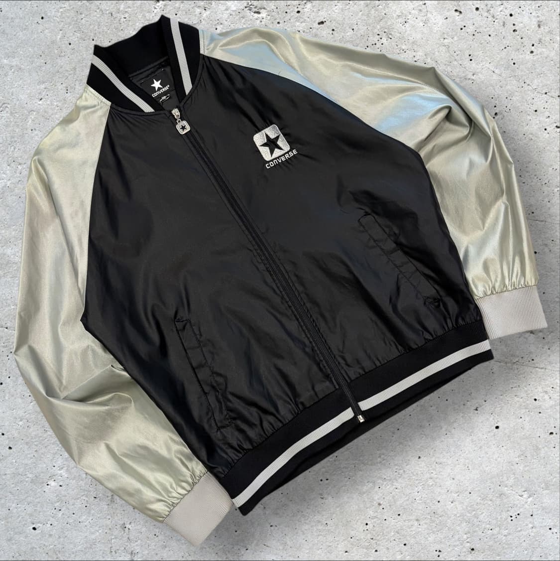 [100] 컨버스 올스타 블랙 그레이 나그랑 자켓 B814 상품이미지2