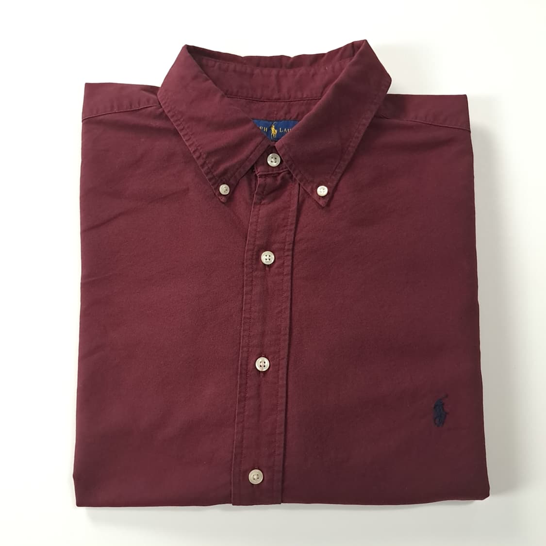 CK322 XB 폴로 QR인증 버건디와인 버튼다운 셔츠 남방 상품이미지9
