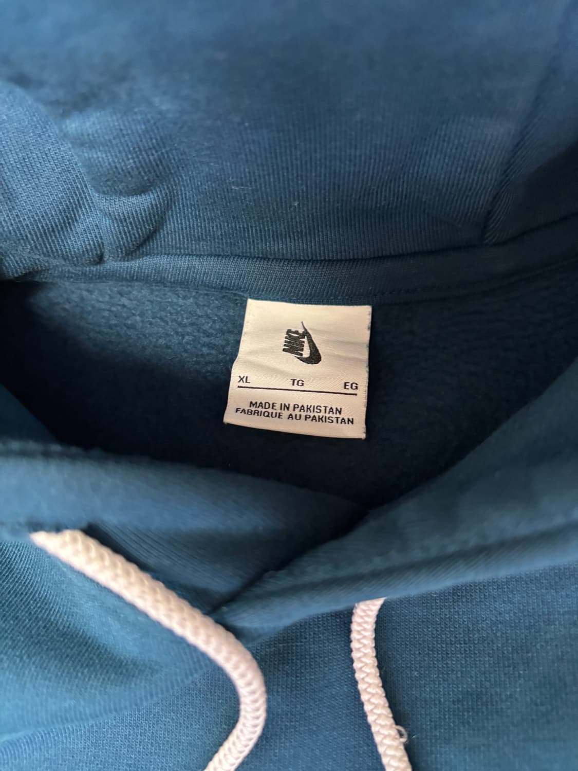 나이키 nrg 블루 기모 후드 XL 상품이미지2