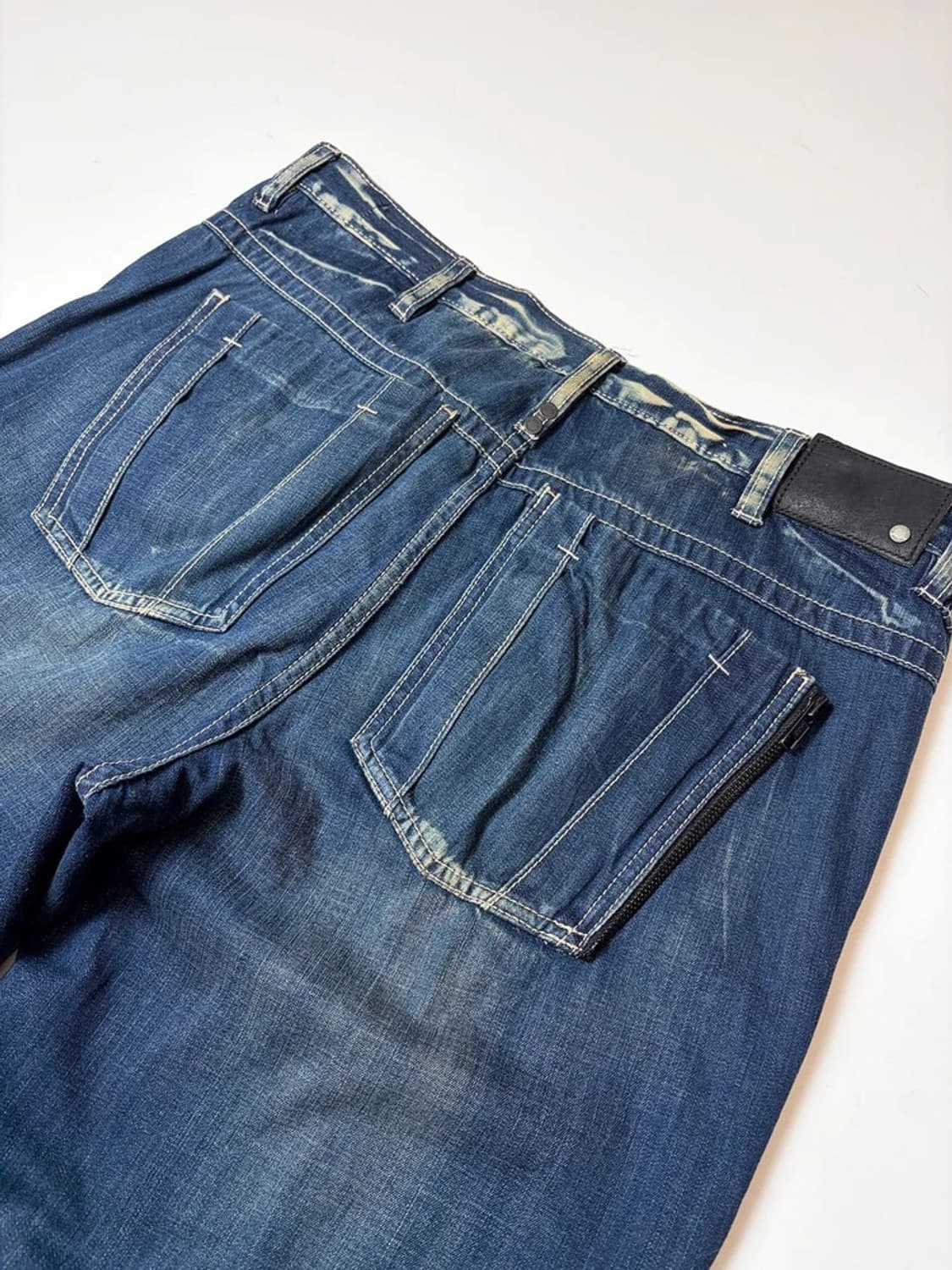 CK 00's 워싱 데미지드 와이드 데님 팬츠 PN9244 상품이미지5